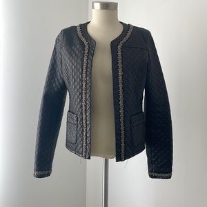 Designer PU Faux Leather Jacket Sz S/M